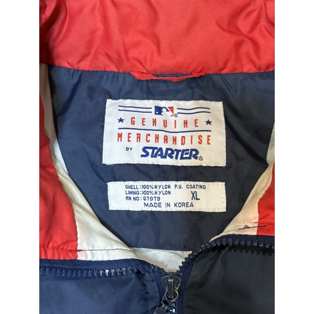 Vintage 90s Boston Red Sox Starter Full Zip Light Weight Windbreaker Jacket XL - Picture 4 of 13